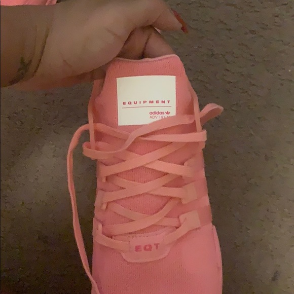 Women's bubble gum pink Adidas EQT ADV 91-16 - Picture 3 of 3